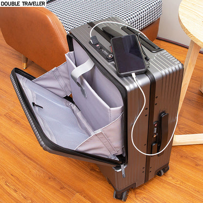 Aluminium frame trolley luggage