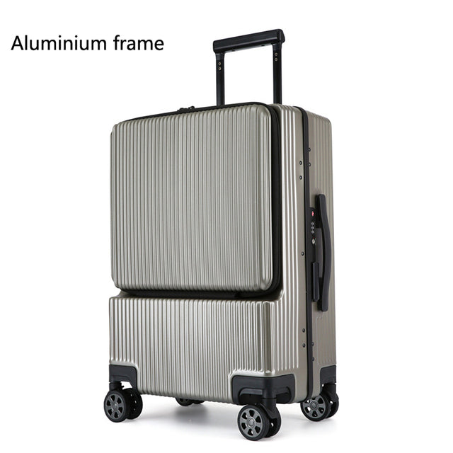 Aluminium frame trolley luggage