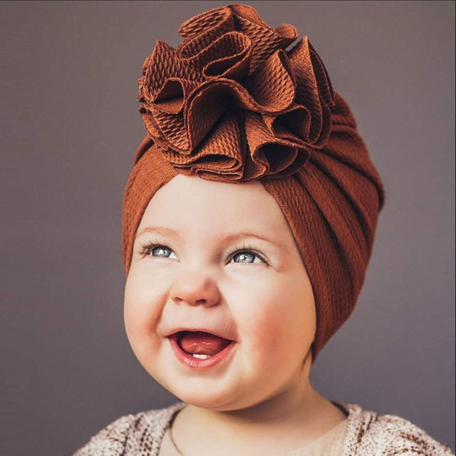 Cute Flower Baby Hat Toddler Turban Infant Head