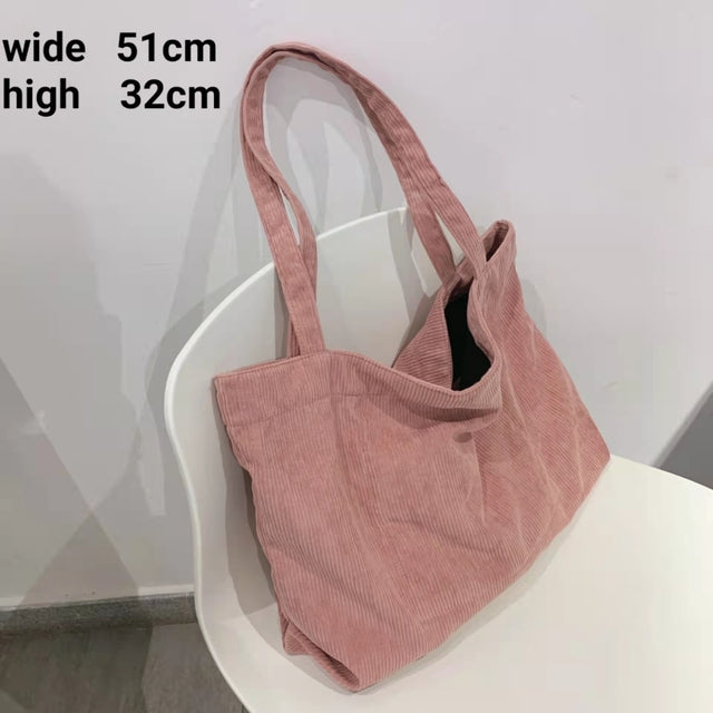 Reusable Canvas Shoulder Tote Bag