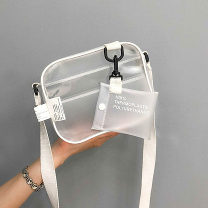 Casual PVC Transparent Clear Cross body Bag