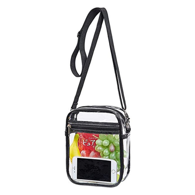 Casual PVC Transparent Clear Cross body Bag