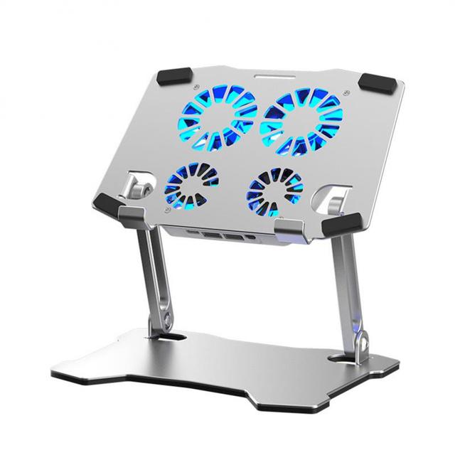 Foldable Laptop Stand With Cooling Fan Desktop Stand Notebook