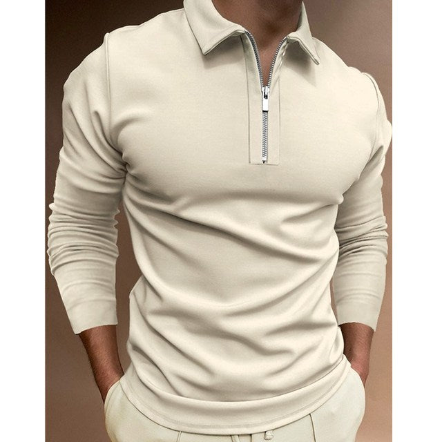 Clothing Black White Long Sleeve Polo Shirts