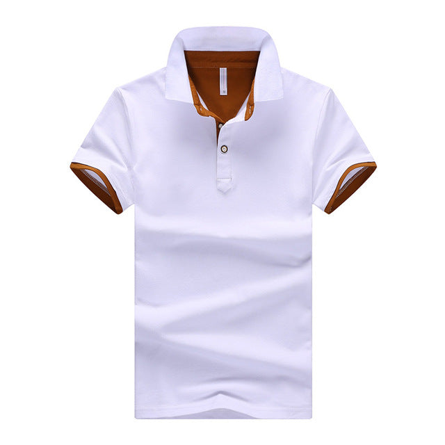 Polo Shirts Men Striped Brand Casual