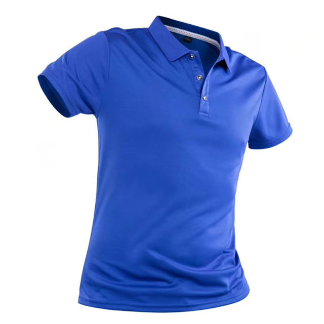 Polo Shirt Casual Solid Short Sleeve