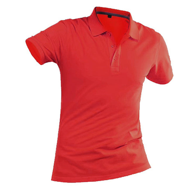 Polo Shirt Casual Solid Short Sleeve