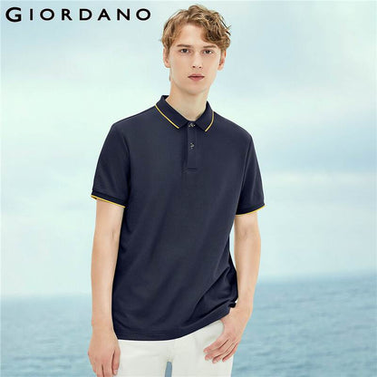 Tipping Short Sleeve Polo Shirt Mesh Structure