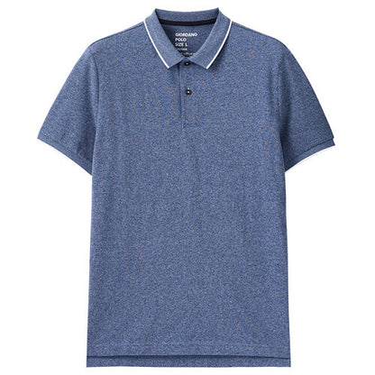 Tipping Short Sleeve Polo Shirt Mesh Structure