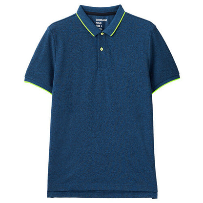 Tipping Short Sleeve Polo Shirt Mesh Structure