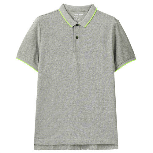 Tipping Short Sleeve Polo Shirt Mesh Structure