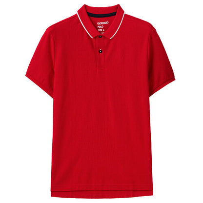 Tipping Short Sleeve Polo Shirt Mesh Structure