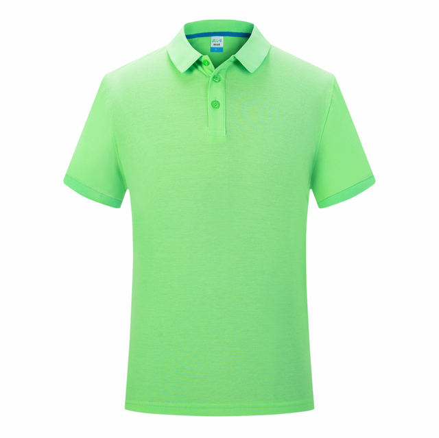 Business Lapel POLO Shirts Solid Color Cotton