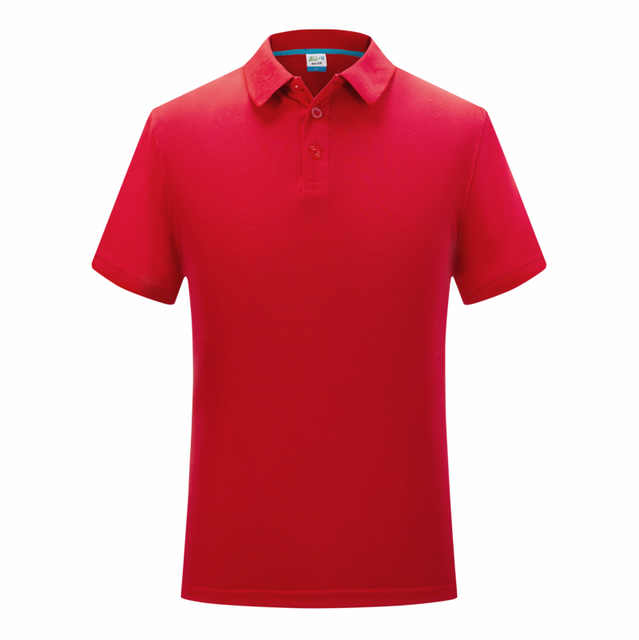 Business Lapel POLO Shirts Solid Color Cotton