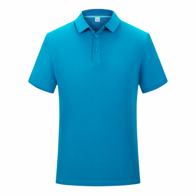 Business Lapel POLO Shirts Solid Color Cotton