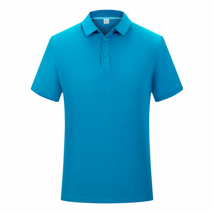 Business Lapel POLO Shirts Solid Color Cotton