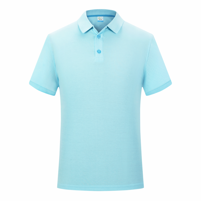 Business Lapel POLO Shirts Solid Color Cotton