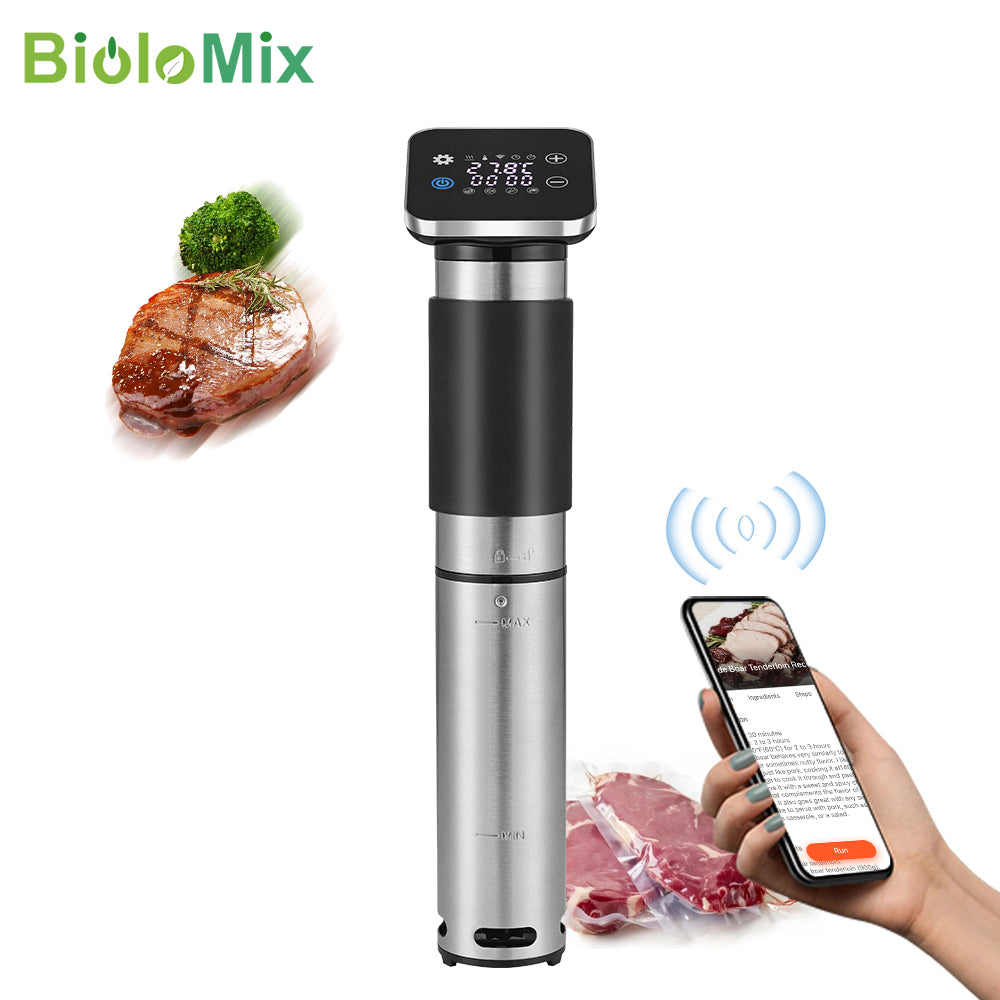 BioloMix 5th Generation Stainless Steel WiFi Sous Vide Cooker