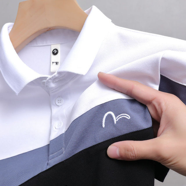 Loose Style Men Embroidery Polo Shirts Summer Tops for Men