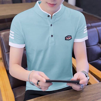 Cotton Polo Shirts Men Summer Fashion Clothing Men Tops