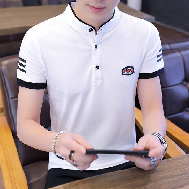 Cotton Polo Shirts Men Summer Fashion Clothing Men Tops