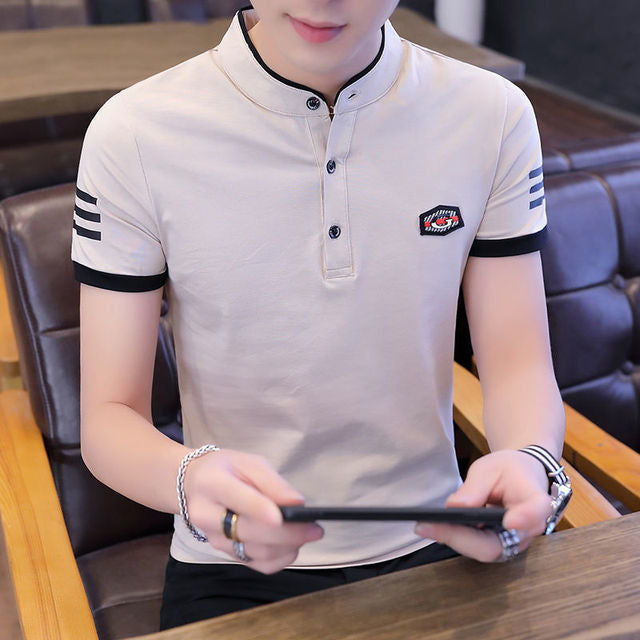 Cotton Polo Shirts Men Summer Fashion Clothing Men Tops