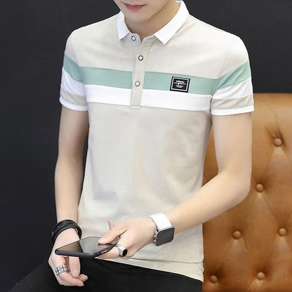 Cotton Polo Shirts Men Summer Fashion Clothing Men Tops