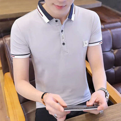 Cotton Polo Shirts Men Summer Fashion Clothing Men Tops