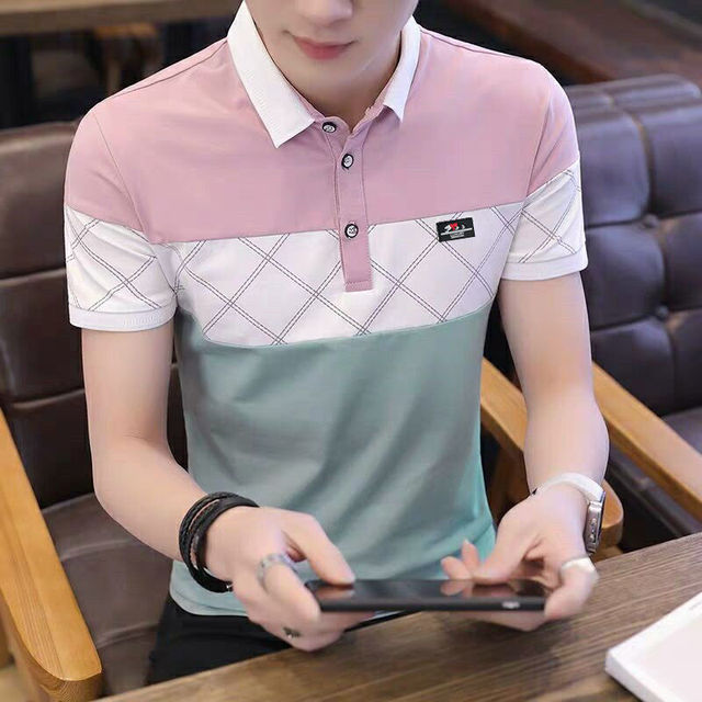 Cotton Polo Shirts Men Summer Fashion Clothing Men Tops