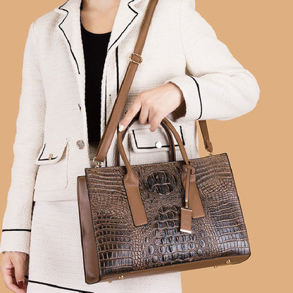 Designer Brand Handbag Crocodile Skin