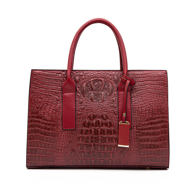 Designer Brand Handbag Crocodile Skin