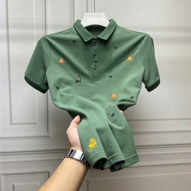 Bull Embroidered Polo Shirt