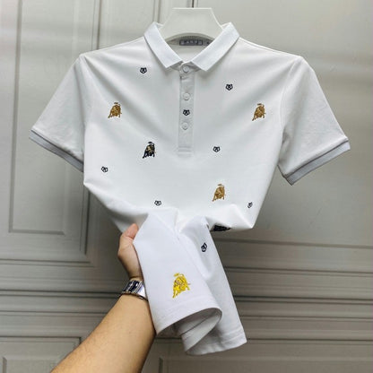 Bull Embroidered Polo Shirt