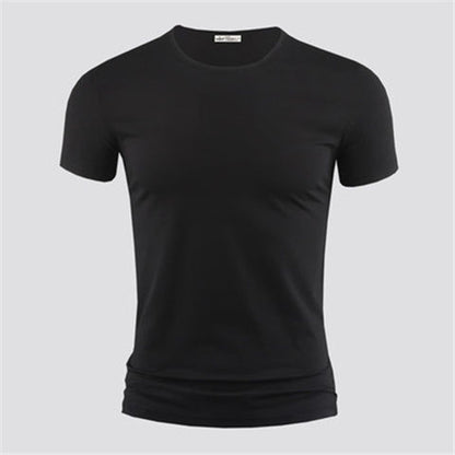 T Shirt Pure Color Short Sleeved