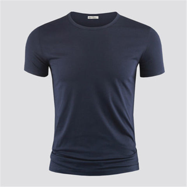 T Shirt Pure Color Short Sleeved