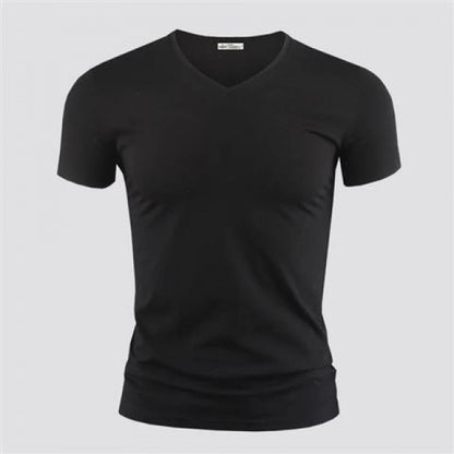 T Shirt Pure Color Short Sleeved