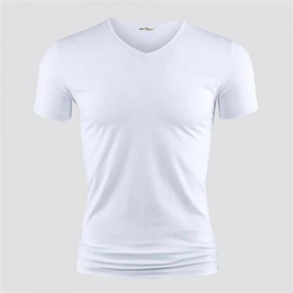 T Shirt Pure Color Short Sleeved