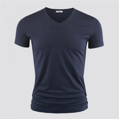 T Shirt Pure Color Short Sleeved