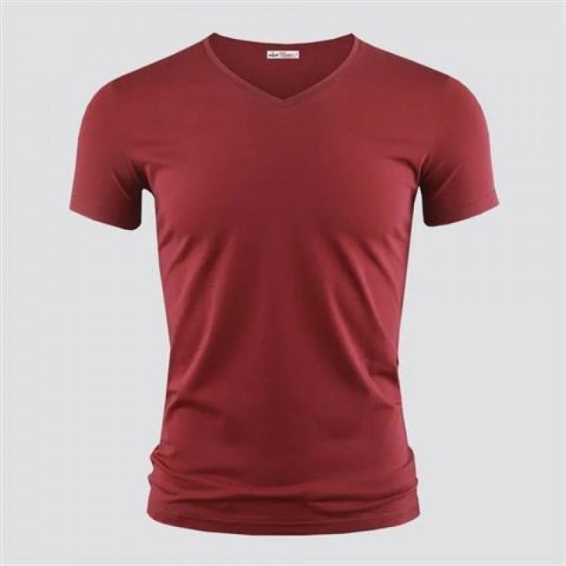 T Shirt Pure Color Short Sleeved