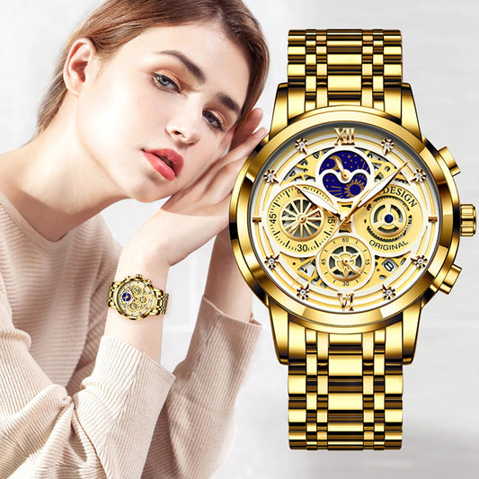 Gold Watch Creative Steel