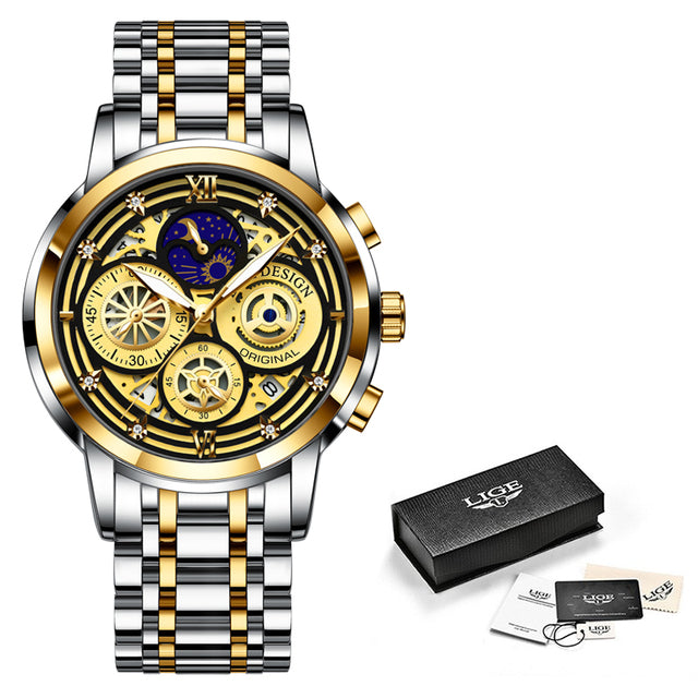 Gold Watch Creative Steel