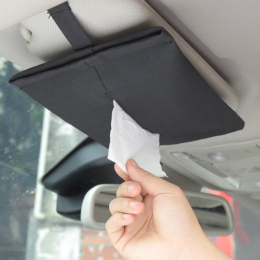 Car Tissue Box Towel Sets Auto Sun Visor Tissue Box