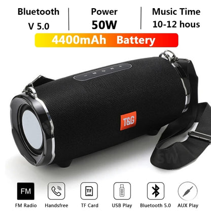 High Power Bluetooth Speaker Waterproof Portable Column