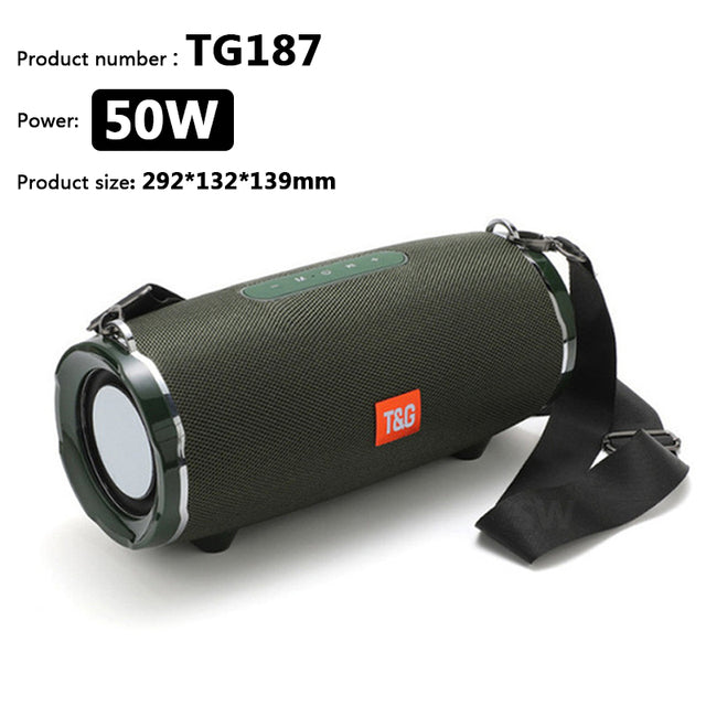 High Power Bluetooth Speaker Waterproof Portable Column