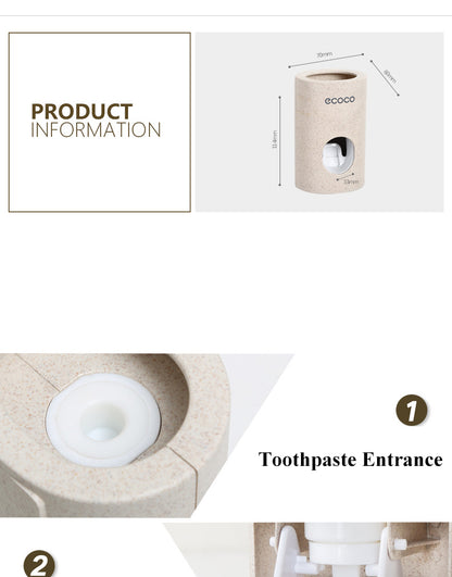 Automatic Toothpaste Dispenser non-toxic Wall hanger