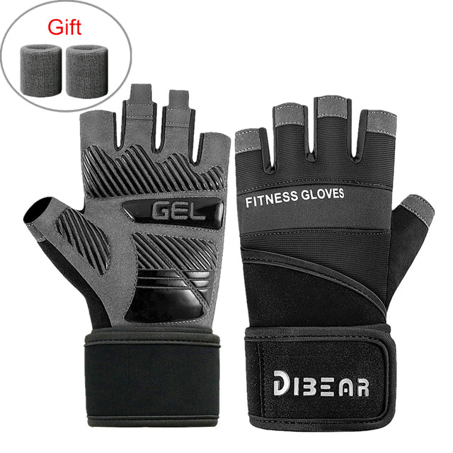 Bodybuilding Gym Gloves Weightlifting Dumbbell