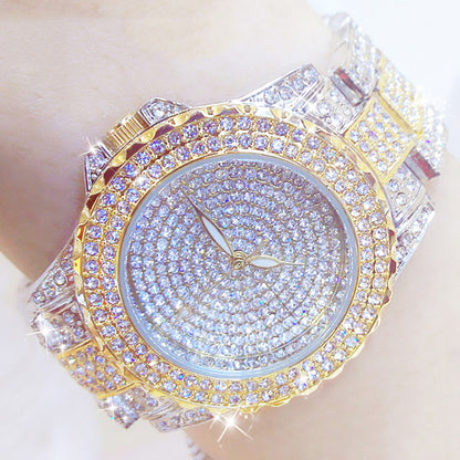 Full Diamond Watch Gold