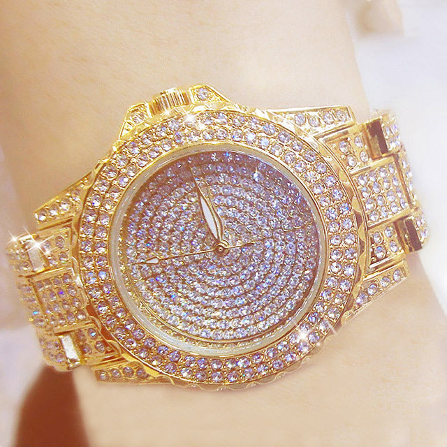 Full Diamond Watch Gold