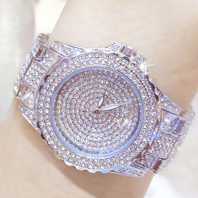 Full Diamond Watch Gold