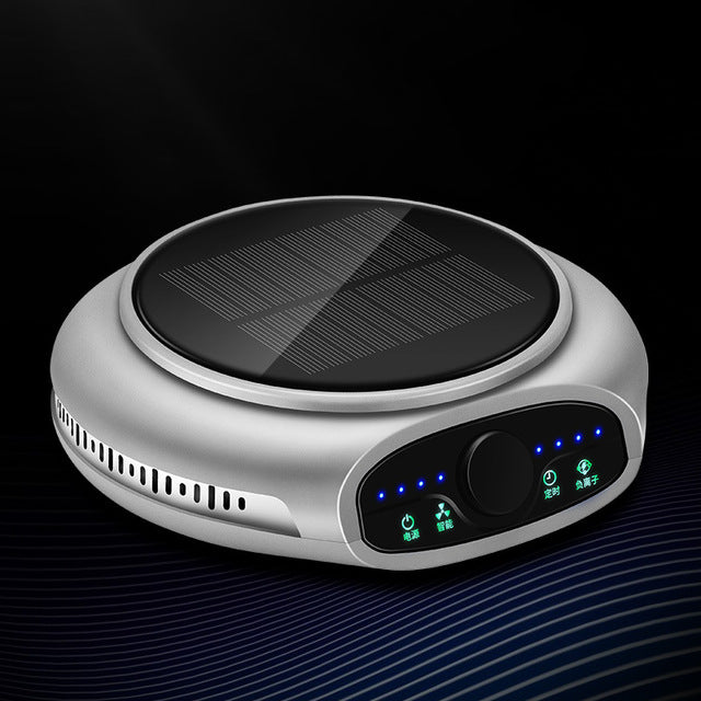 Smart Solar Air Purifier Car Accessories Timing Air Cleaner